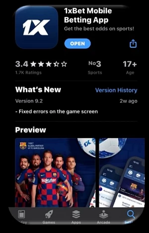  1xbet ios app